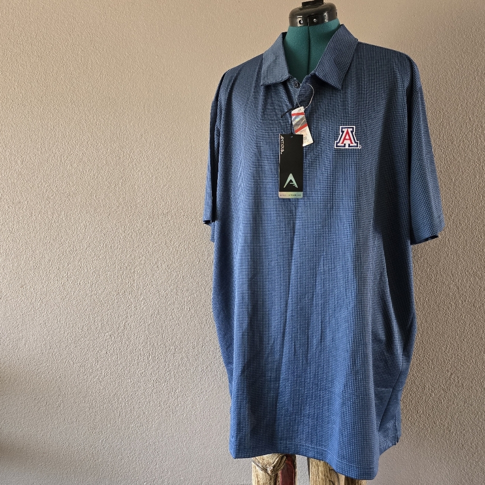 Antigua Blue Polo Shirt Classic Style